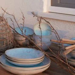 Eivissa Collection fruit Bowls in Sea Blue, Set of 6