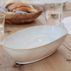 Eivissa Collection Oval Baker 14" in Sand Beige