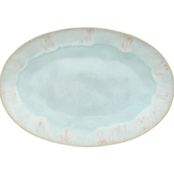 Eivissa Collection Oval Platter 18" in Sea Blue