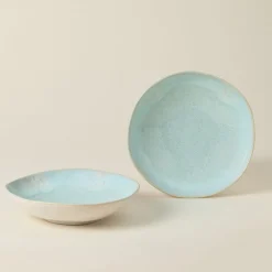 Eivissa Collection Pasta Bowls in Sea Blue, Set of 6