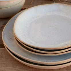 Eivissa Collection Salad Plates in Sand Beige, Set of 6