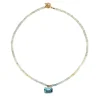 Elba Necklace in Aquamarine