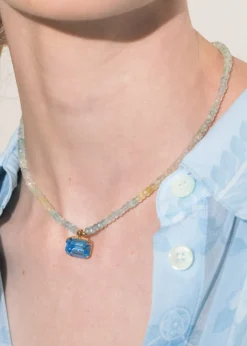 Elba Necklace in Aquamarine