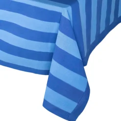 Elena Blue Stripe Tablecloth