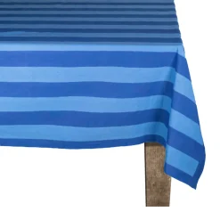 Elena Blue Stripe Tablecloth