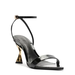 Elisha Patent Leather Sandal in Black