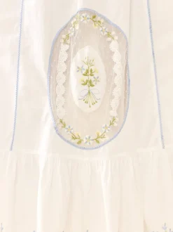 Eliza Maxi Dress in White Whimsy