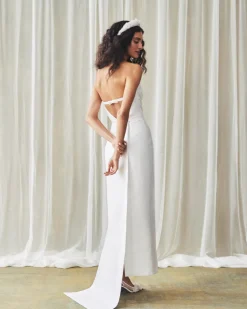 Elizabeth Dress in Ivory Mikado