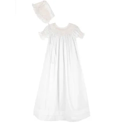 Elizabeth Smocked Christening Gown