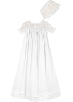 Elizabeth Smocked Christening Gown