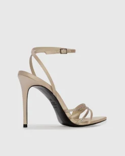 Ella 100 in Champagne Satin Embellished