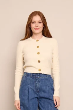 Ellery Cardigan in White