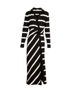 Ellicot Dress in Black/Chalk