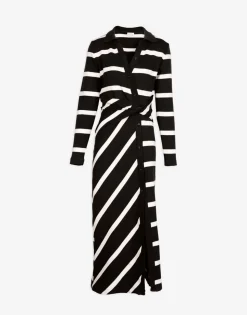 Ellicot Dress in Black/Chalk