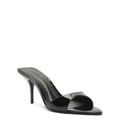 Elodie Patent Leather Sandal in Black