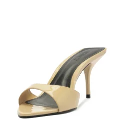 Elodie Patent Sandal in Natural Nibs