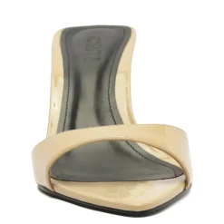 Elodie Patent Sandal in Natural Nibs