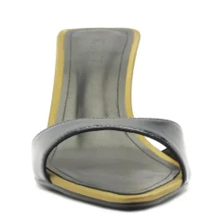 Elodie Patent Sandal in Oxford Blue