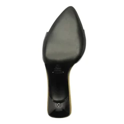 Elodie Patent Sandal in Oxford Blue