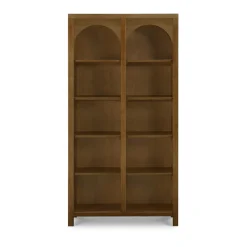Eloise Assembled Bookcase in Natural Walnut
