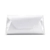 Eloise Clutch Small in Pegasus White IDRO Treated Satin