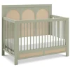 Eloise 4-in-1 Convertible Crib in French Sage and Performance Sand Eco-Weave