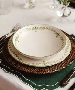 Elouise Pasta Bowl in Green, Set of 6
