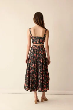 Elsa Skirt in Midnight Garden