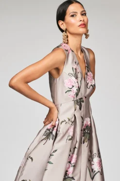 Embellished Brooke Gown Pewter English Rose