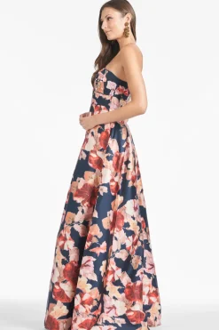 Embellished Giovanna Gown in Bedford Bouquet