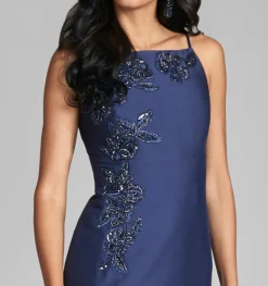 Embellished Pryce Gown in Night Sky