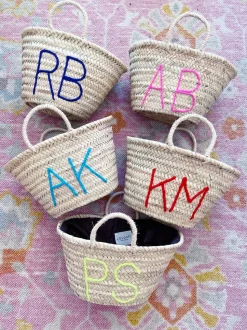 Embroidered Custom Name Baskets