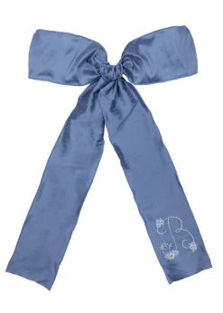 Embroidered Holiday Tree Bow