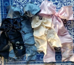 Embroidered Holiday Tree Bow