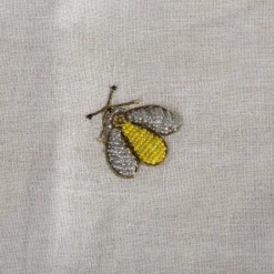 Embroidered Sparkle Bee Table Runner