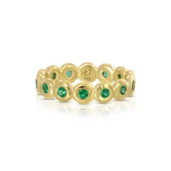 Emerald Nesting Gem Eternity Ring