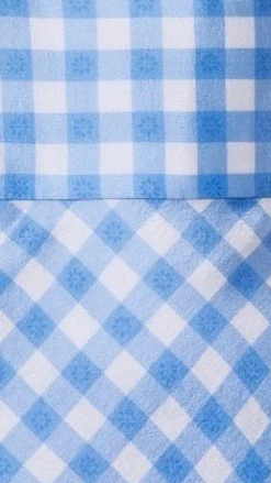 Emilie Cornflower Gingham Gown