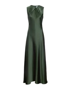 Emily Dress in Forest Green