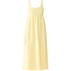 Emily Dress in Soft Butter Yellow