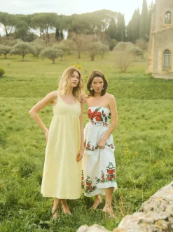 Emily Dress in Soft Butter Yellow