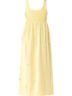 Emily Dress in Soft Butter Yellow