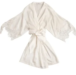 Emily White Cotton Robe