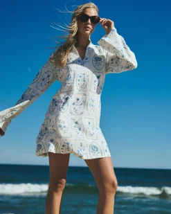 Emma Tunic in Delft Tile