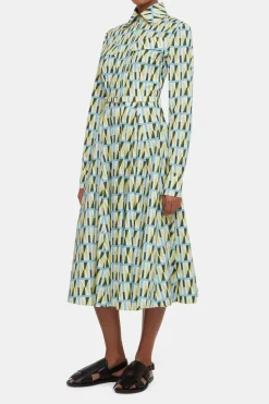 Emmalyna Dress in Geometric Cotton
