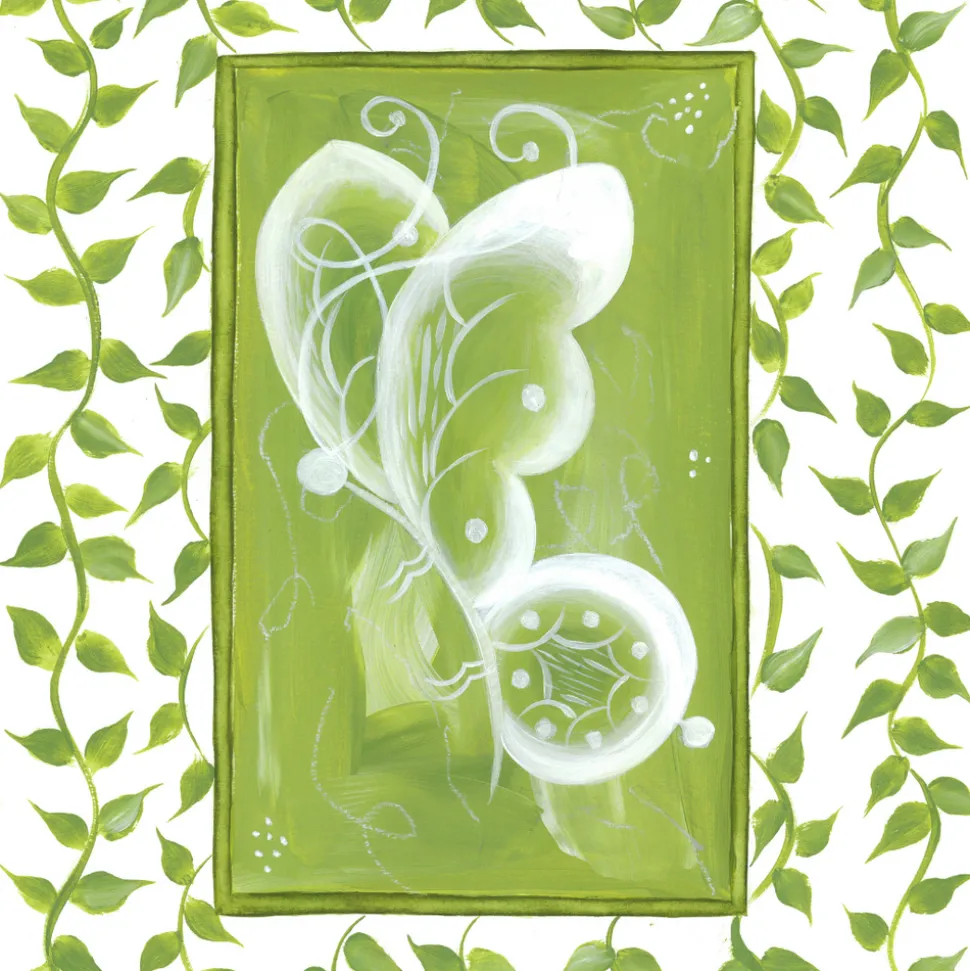 En Vert Botanical Prints, Set of 6