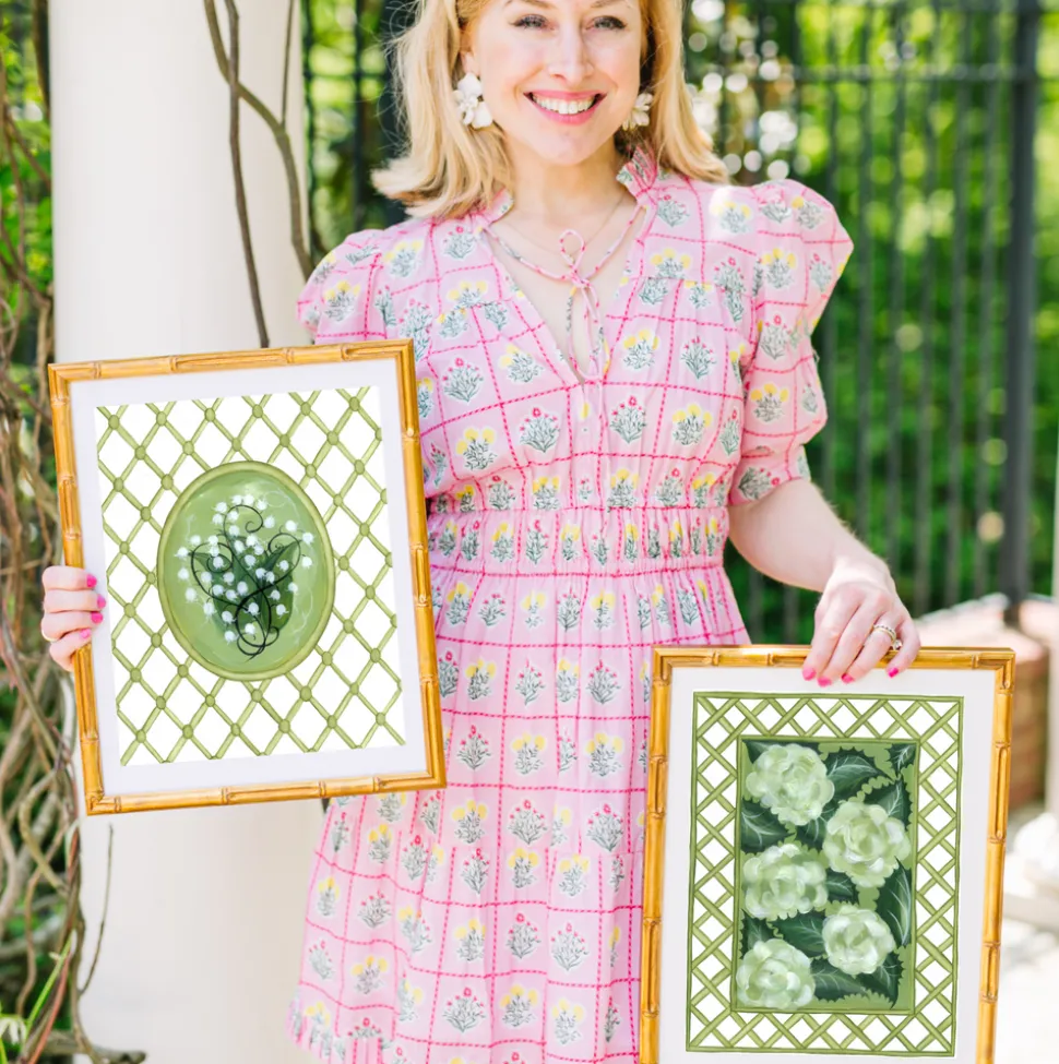 En Vert Botanical Prints, Set of 4