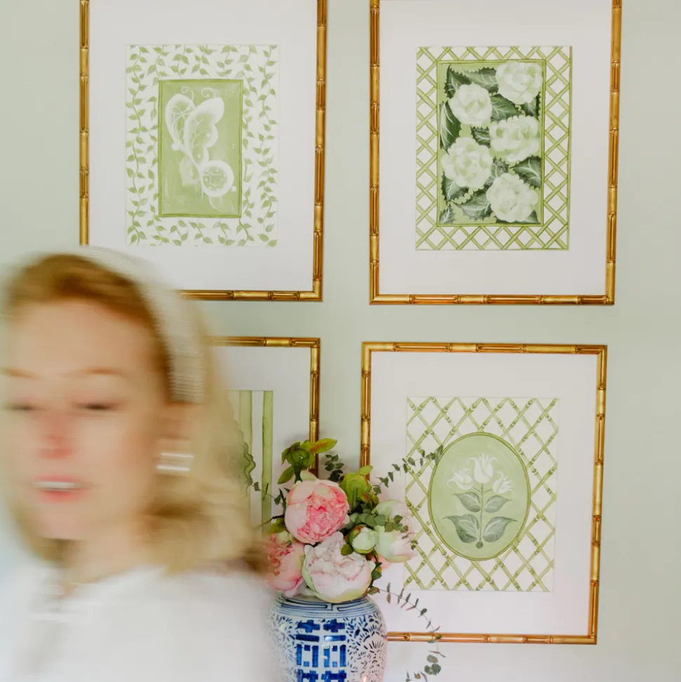 En Vert Botanical Prints, Set of 4