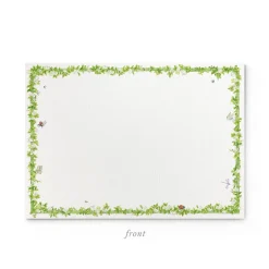 Enchanted Garden Stationery Cards, Personalized Set of 50