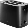 Enfinigy, 2-Slice Toaster, Extra Wide 1.5" Slots for Bagels and Toast, Black