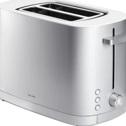 Enfinigy, 2-Slice Toaster, Extra Wide 1.5" Slots for Bagels and Toast, Silver